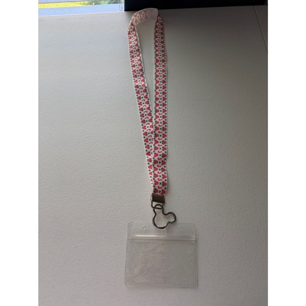 Disney Christmas Key Card Lanyard